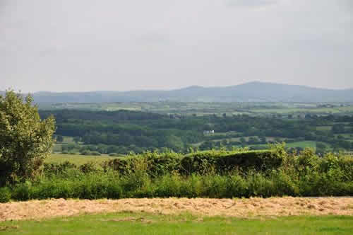 The view across to Dartmoor from the front face of the memorial