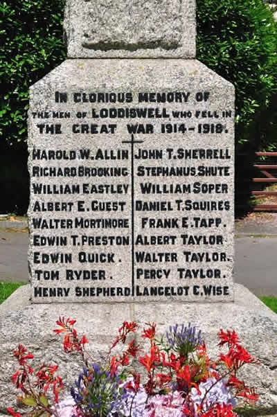 Loddiswell - The men who died 1914 - 1918